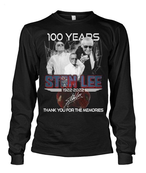 100 Years Stan Lee 1922 – 2022 Thank You For The Memories T-Shirt