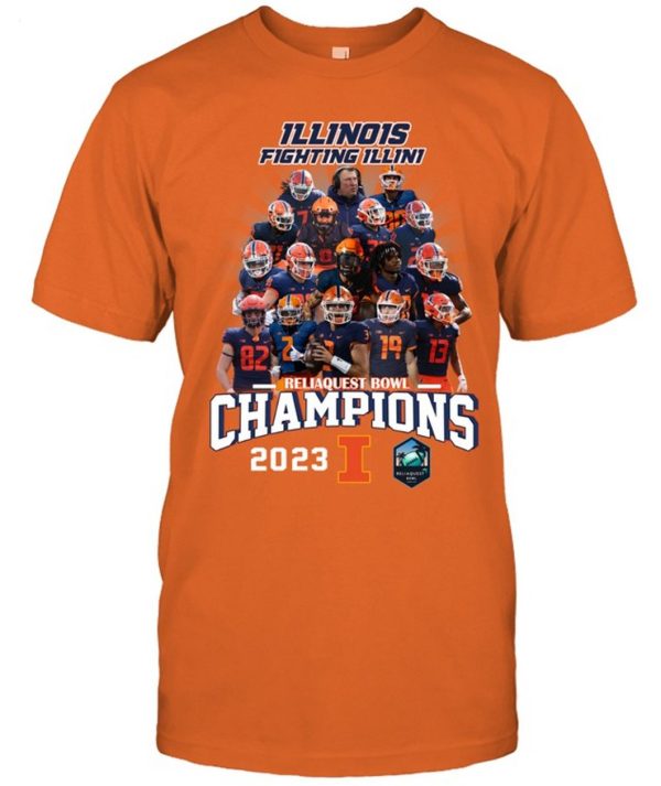 Illinois Reliaquest Bowl Champions Unisex T-Shirt