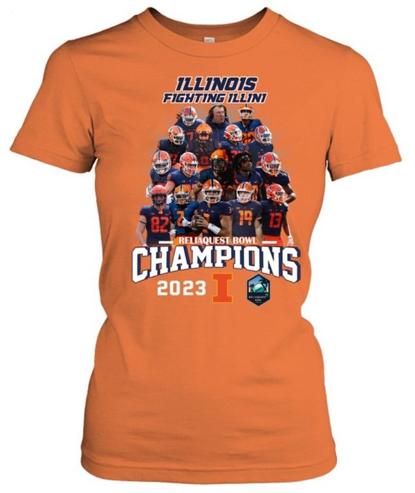 Illinois Reliaquest Bowl Champions Unisex T-Shirt