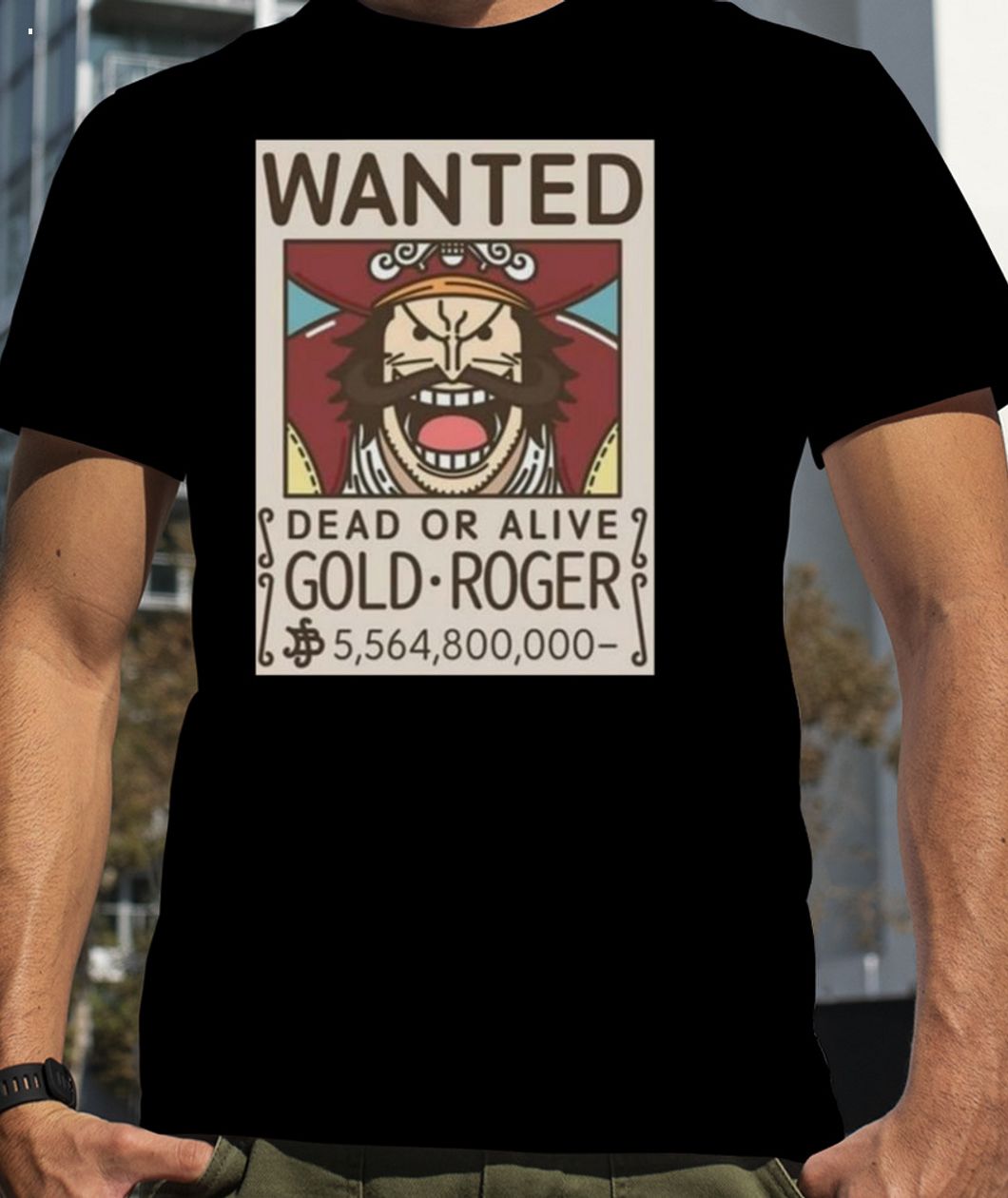 Wanted Guy Gol D Roger One Piece T-Shirt - Torunstyle