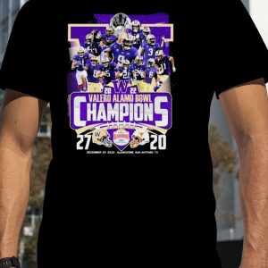 Washington Huskies Team 2022 Valero Alamo Bowl Champions T-Shirt