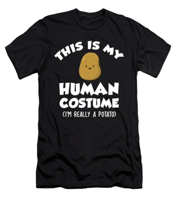 Potato Costume Funny Halloween 2022 T-Shirt