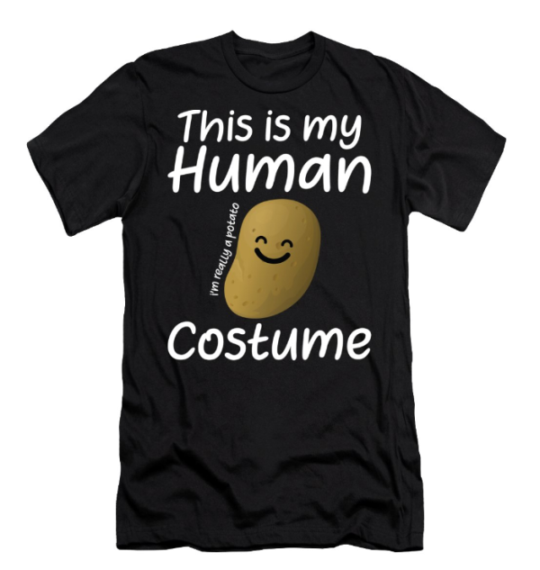 Potato Costume Funny Halloween 2023 T-Shirt