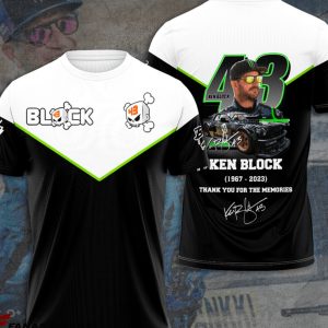 #43 Ken Block 1967 – 2023 Thank You For The Memories 3D T-Shirt
