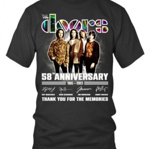 58th Anniversary 1965 – 2023 The Doors Thank You For The Memories T-Shirt