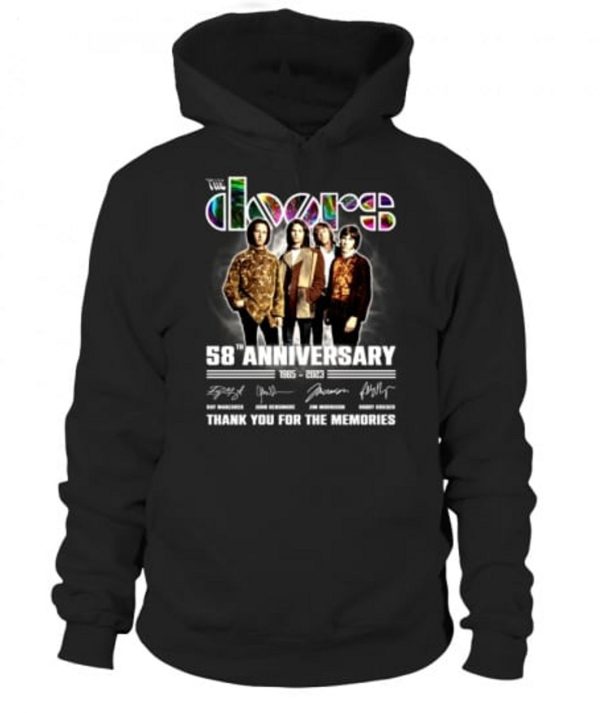 58th Anniversary 1965 – 2023 The Doors Thank You For The Memories T-Shirt