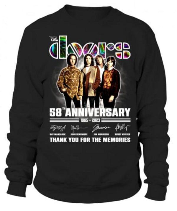 58th Anniversary 1965 – 2023 The Doors Thank You For The Memories T-Shirt