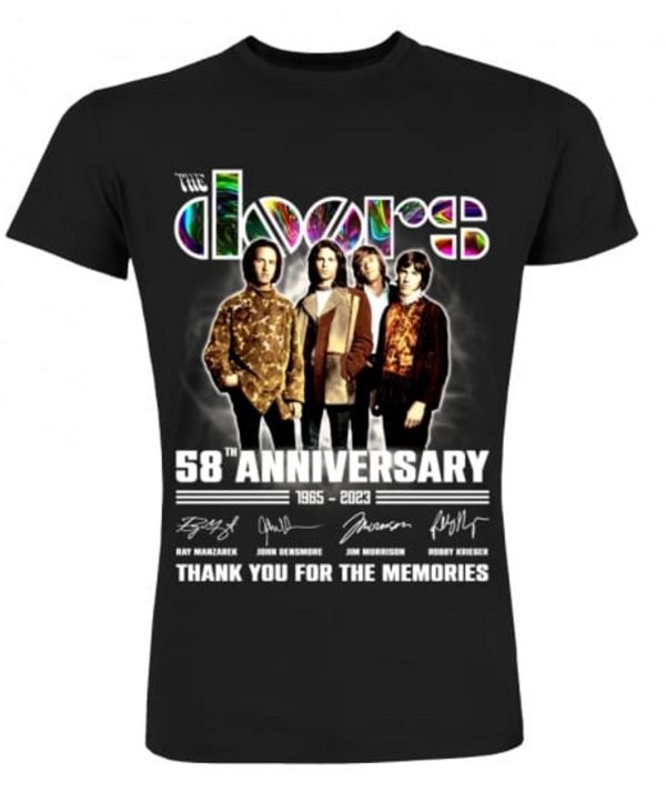 58th Anniversary 1965 – 2023 The Doors Thank You For The Memories T-Shirt