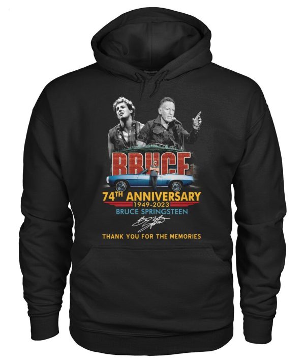 74th  Anniversary 1949 – 2023 Bruce Springsteen Thank You For The Memories T-Shirt