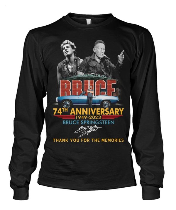 74th  Anniversary 1949 – 2023 Bruce Springsteen Thank You For The Memories T-Shirt