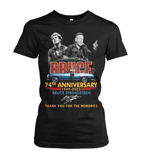 74th  Anniversary 1949 – 2023 Bruce Springsteen Thank You For The Memories T-Shirt