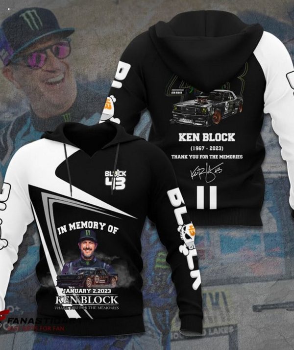 In Memory Of January 2, 2023 Ken Block Thank You For The Memories 3D T-Shirt