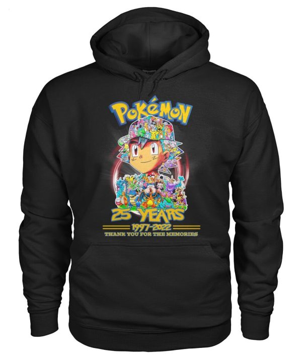 Pokemon 25 Years 1997 – 2022 Thank You For The Memories T-Shirt