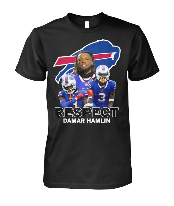 Respect Damar Hamlin  3 Unisex T-Shirt