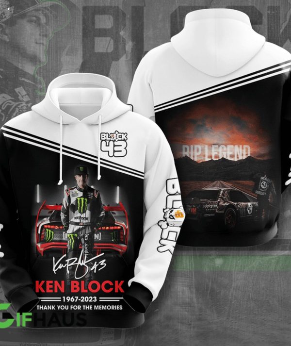 Rip Legend Ken Block 1967 – 2023 Thank You For The Memories 3D T-Shirt