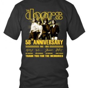 The Doors 58th Anniversary 1965 – 2023 Thank You For The Memories T-Shirt