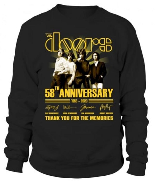 The Doors 58th Anniversary 1965 – 2023 Thank You For The Memories T-Shirt