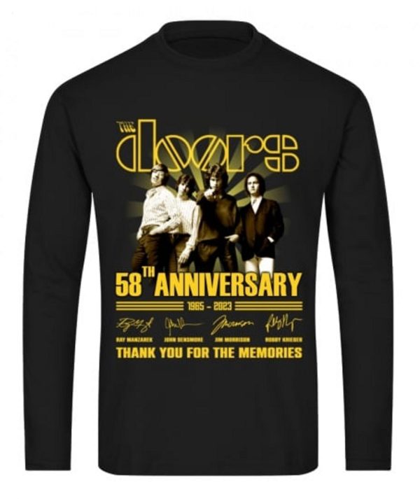 The Doors 58th Anniversary 1965 – 2023 Thank You For The Memories T-Shirt