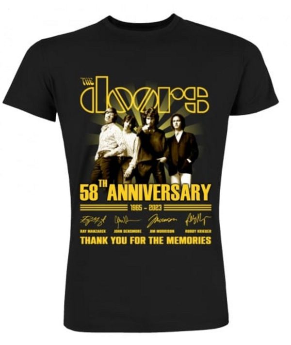 The Doors 58th Anniversary 1965 – 2023 Thank You For The Memories T-Shirt