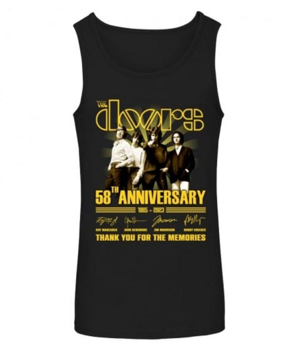 The Doors 58th Anniversary 1965 – 2023 Thank You For The Memories T-Shirt