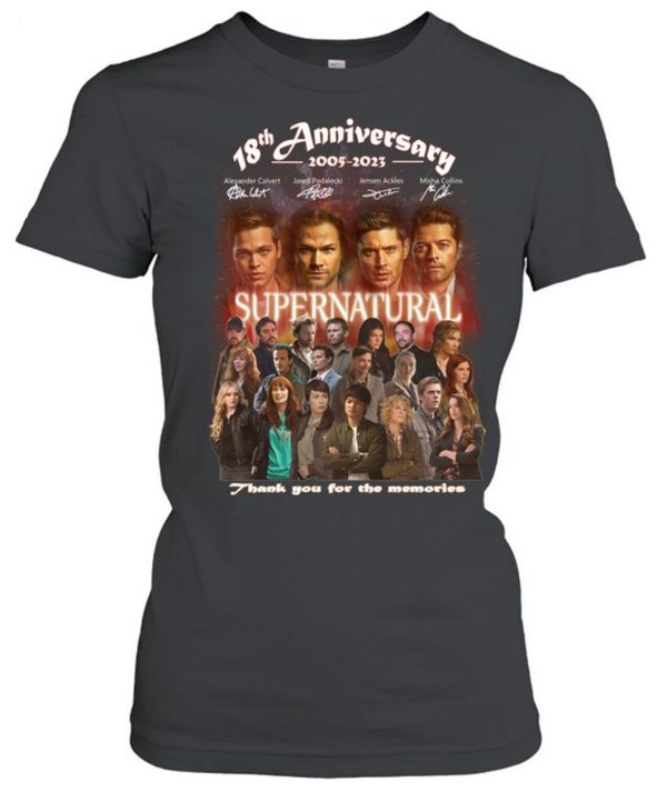 18th Anniversary 2005 – 2023 Supernatural Thank You For The Memories T-Shirt