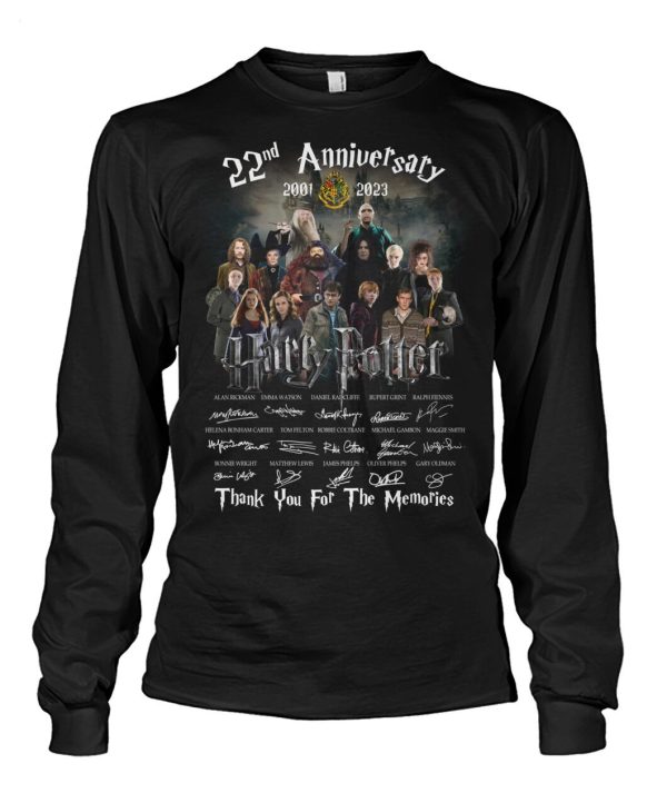 Harry Potter 22nd Anniversary 2001 – 2023 Thank You For The Memories T-Shirt