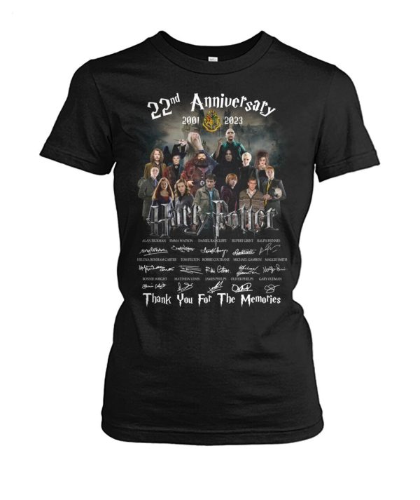 Harry Potter 22nd Anniversary 2001 – 2023 Thank You For The Memories T-Shirt