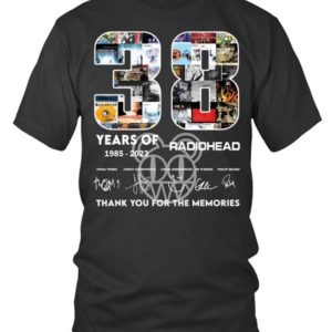 38 Years Of 1985 – 2023 Radiohead Thank You For The Memories T-Shirt