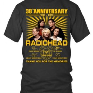 38th Anniversary 1985 – 2023 Radiohead Thank You For The Memories T-Shirt