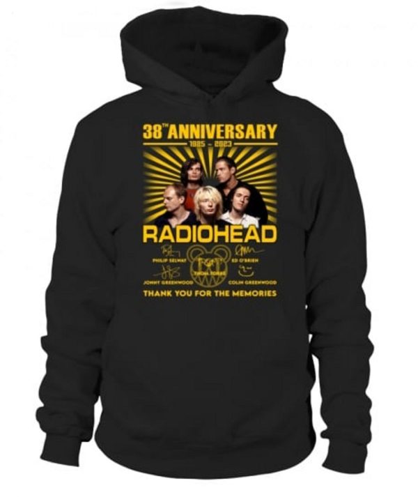 38th Anniversary 1985 – 2023 Radiohead Thank You For The Memories T-Shirt