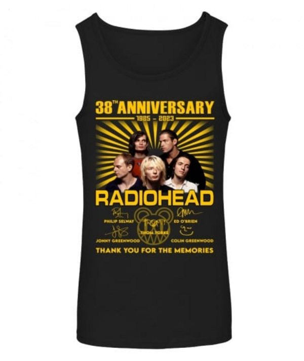 38th Anniversary 1985 – 2023 Radiohead Thank You For The Memories T-Shirt