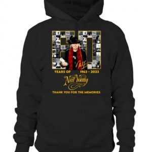 60 Years Of 1963 – 2023 Neil Young Thank You For The Memories T-Shirt