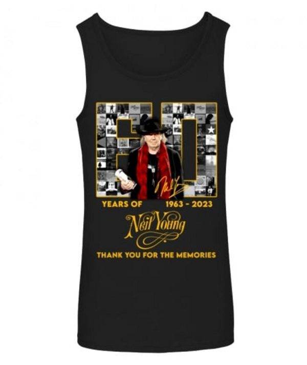 60 Years Of 1963 – 2023 Neil Young Thank You For The Memories T-Shirt