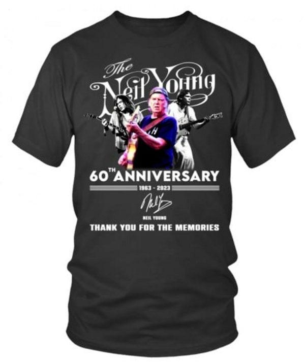 60th Anniversary 1963 – 2023 Neil Young Thank You For The Memories T-Shirt