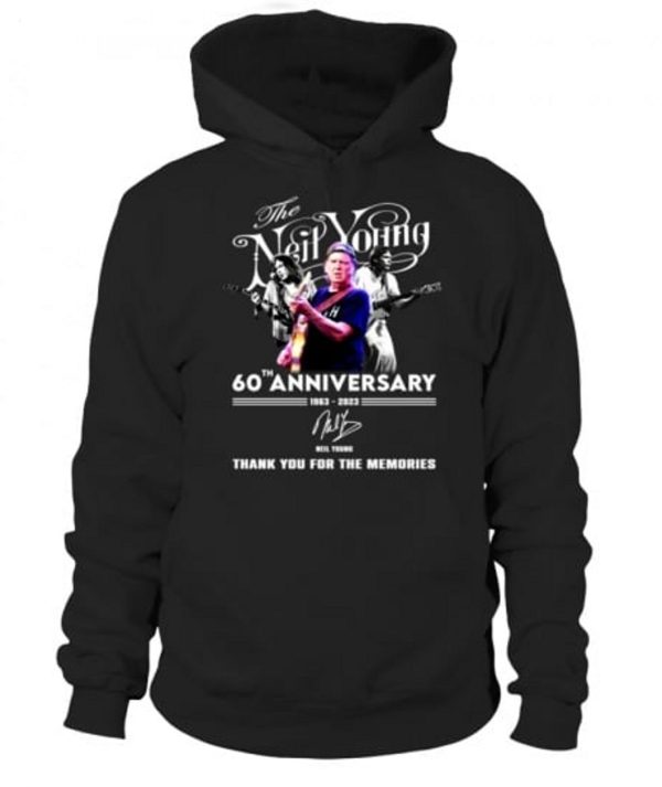 60th Anniversary 1963 – 2023 Neil Young Thank You For The Memories T-Shirt