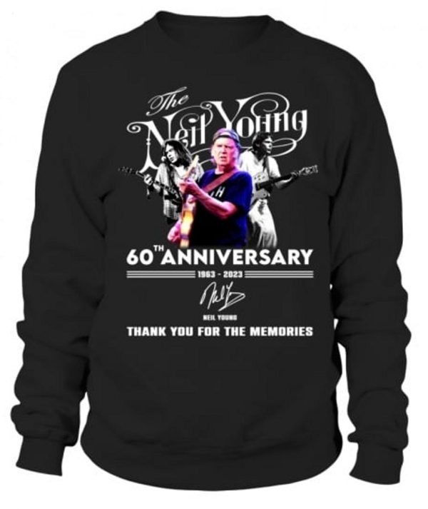 60th Anniversary 1963 – 2023 Neil Young Thank You For The Memories T-Shirt