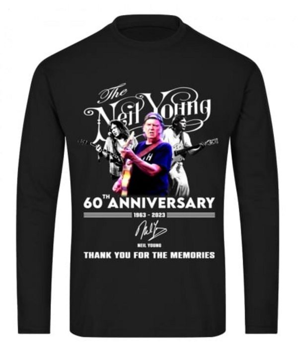 60th Anniversary 1963 – 2023 Neil Young Thank You For The Memories T-Shirt