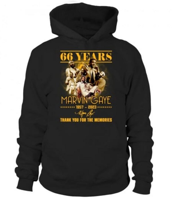 66 Years Marvin Gaye 1957 – 2023 Thank You For The Memories T-Shirt