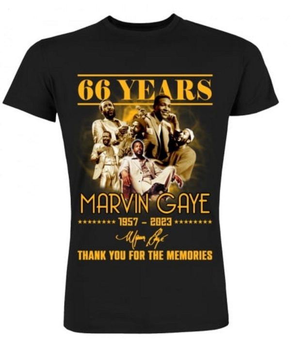 66 Years Marvin Gaye 1957 – 2023 Thank You For The Memories T-Shirt