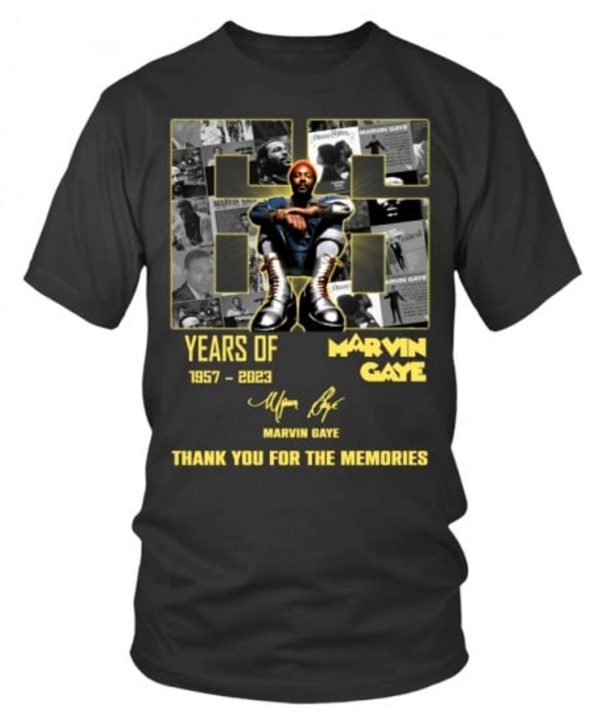 66 Years Of 1957 – 2023 Marvin Gaye Thank You For The Memories T-Shirt