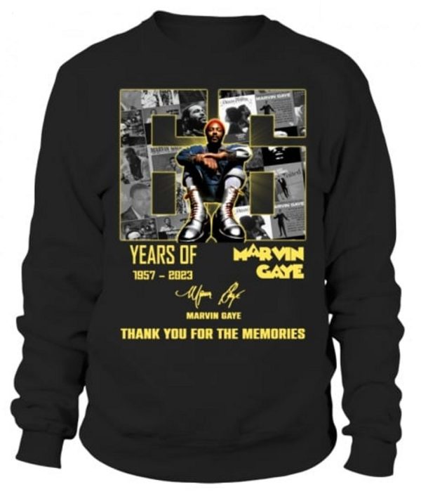 66 Years Of 1957 – 2023 Marvin Gaye Thank You For The Memories T-Shirt