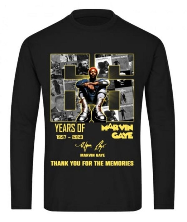 66 Years Of 1957 – 2023 Marvin Gaye Thank You For The Memories T-Shirt