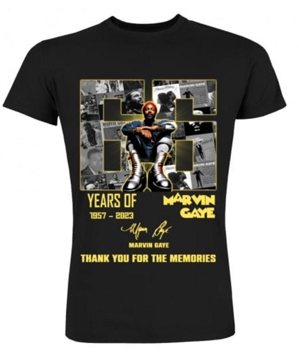 66 Years Of 1957 – 2023 Marvin Gaye Thank You For The Memories T-Shirt