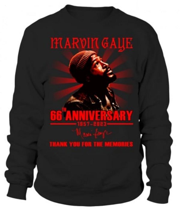 Marvin Gaye 66th Anniversary 1957 – 2023 Thank You For The Memories T-Shirt