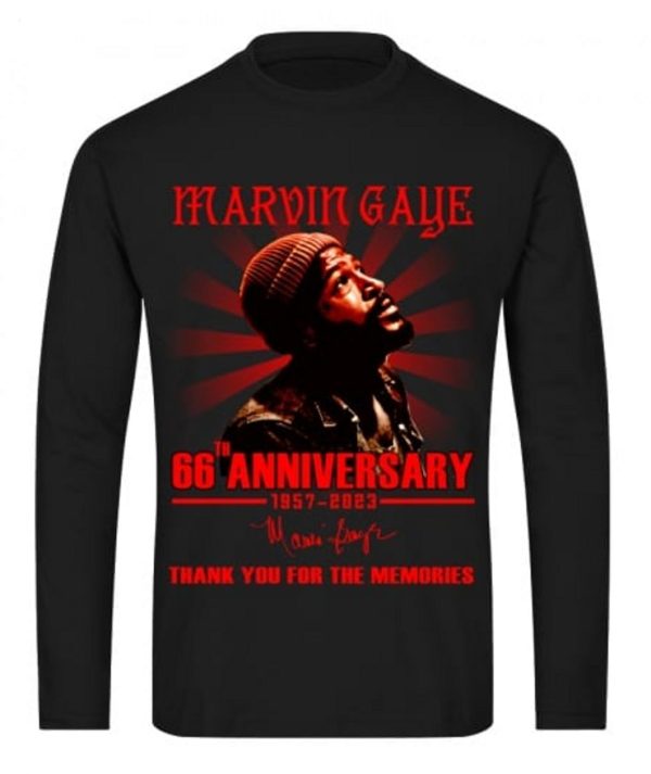 Marvin Gaye 66th Anniversary 1957 – 2023 Thank You For The Memories T-Shirt