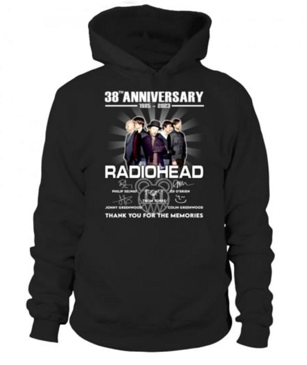 Radiohead 38th Anniversary 1985 – 2023 Thank You For The Memories T-Shirt