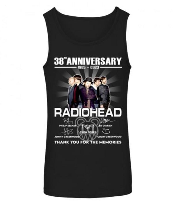 Radiohead 38th Anniversary 1985 – 2023 Thank You For The Memories T-Shirt