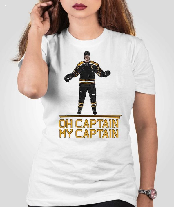 Patrice Bergeron Oh Captain My Captain T-Shirt