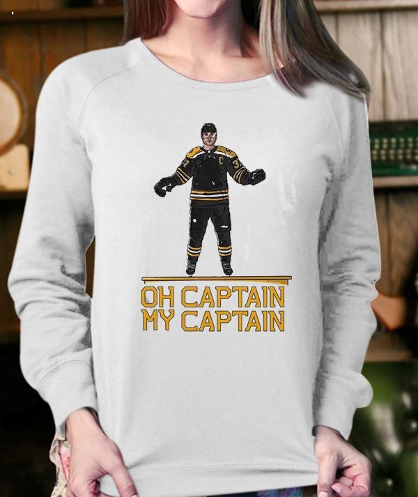 Patrice Bergeron Oh Captain My Captain T-Shirt