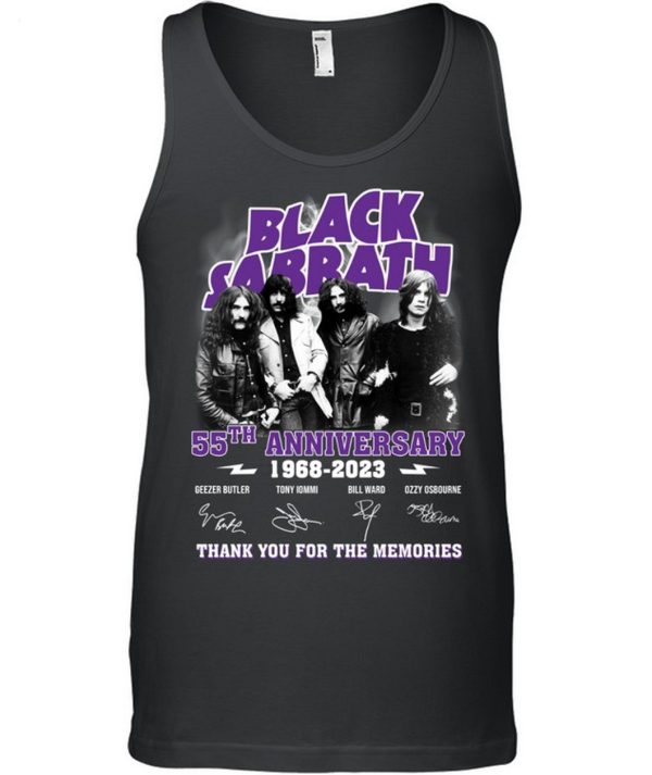 Black Sabbath 55th Anniversary 1968 – 2023 Thank You For The Memories T-Shirts